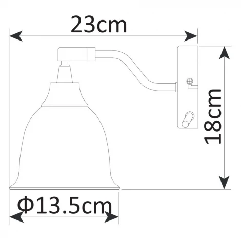 Бра Arte Lamp Campana A9557AP-1BG