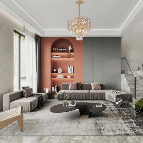 Потолочная люстра хрустальная на штанге Arte Milano Sorrento-8019 378019/6/300/390 GD (220V)