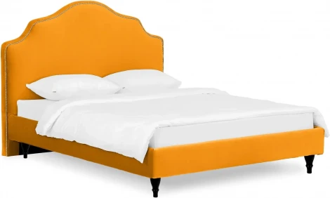 Кровать Queen II Victoria L 1600 ОГОГО (арт.652465), (Ткань/Желтый)