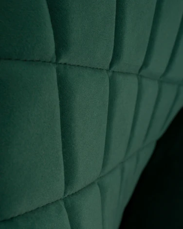 Стул обеденный ROBERT (черные матовые ножки, велюр V108-64 Зелёный)