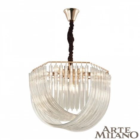 Подвесная люстра Arte Milano S.97378.D600.H430.E14.9 G (220V, на цепи, круглые)