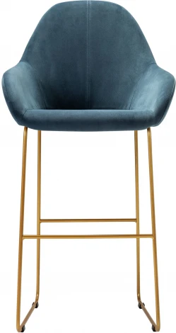 Кресло Бар. Kent Diag blue/Линк золото R-Home арт.410219151h_Diagblue_золото_БАР