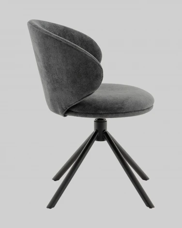Стул Труфальд велюр темно-серый Stool Group арт.УТ000041567