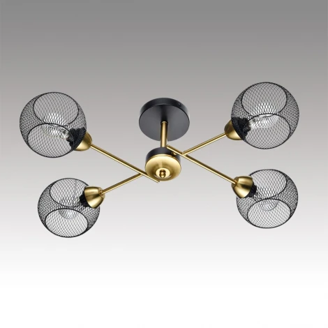 Потолочная люстра на штанге Lumion Tunara 8247/4C черный/бронза, металл Е27 4*60W 220V
