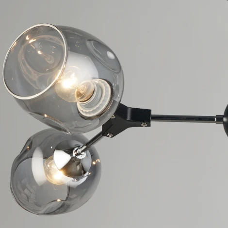 Потолочная люстра на штанге Reluce 04210-0.3-04 BK+CR (220V)