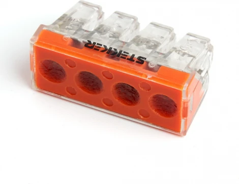 Клемма пружинная 4-х проводная Stekker 39872