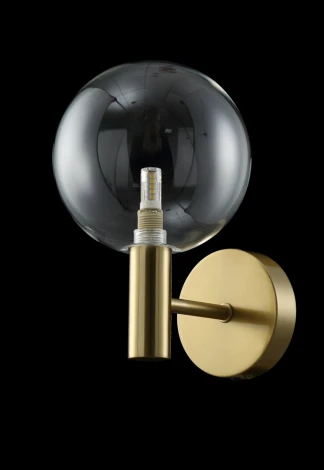 Бра Crystal Lux Andres AP1 BRONZE/TRANSPARENTE