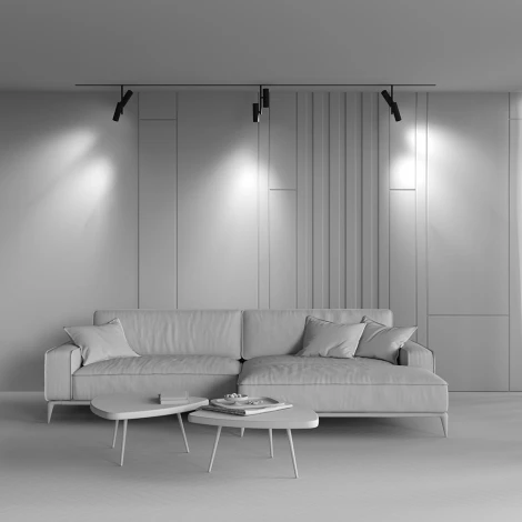 Трековый светильник магнитный 48V Maytoni Elti Duo TR005-2-2X12W3K-B (LED, круглые)