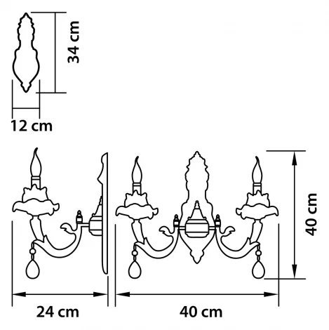 Бра Osgona Anemone 714624