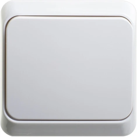 Выключатель накладной одноклавишный (белый) Systeme Electric Этюд KA10-001B