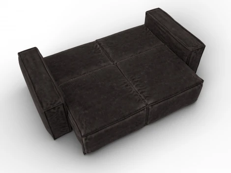 Диван прямой Лига-081 НПБ (ДСП/Пластик/Велюр/Коричневый) Лига Диванов 130116