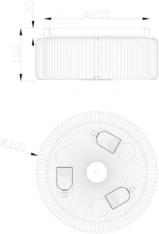 Настенно-потолочный светильник Stilfort Senza 2181/05/03CW (220V, круглые)