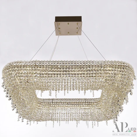 Подвесная люстра светодиодная APL LED Rimini S504.0.80.B.4000.Gold