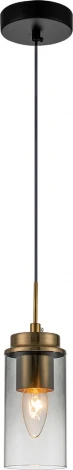 Подвесной светильник Escada Dinasty 2118/1S E14*40W Black/Brass (220V, на проводе)