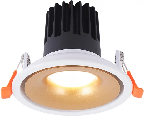 Встраиваемый светильник светодиодный Crystal Lux Clt 005 CLT 005C98 WH-GO 4000K (220V, круглые)