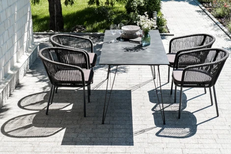 Обеденная группа на 6 персон, цвет темный 4SIS Милан Indoor-4SiS-2419 dark