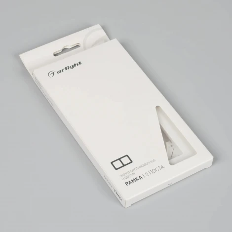 Рамка пластиковая FRM-PERIO-PL-2-WH (Arlight) 049750