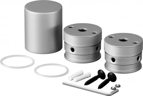 Набор для вертикального накладного монтажа Nemo D18 серебро Maytoni Круглый 360° 201150