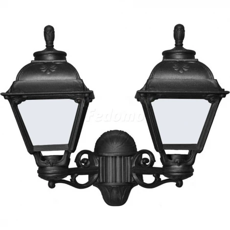 Бра уличное Fumagalli, 2 плафона, черный с белым