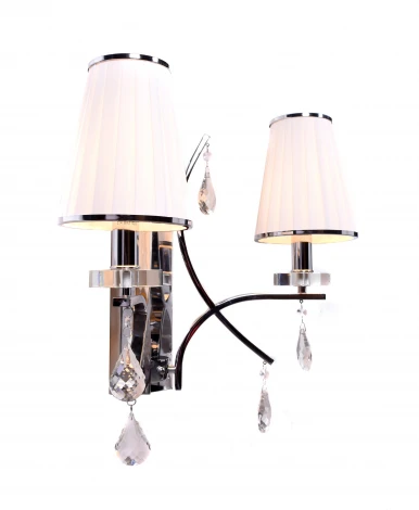 Бра двухрожковое белое Lumina Deco Glamour LDW 66247-2 BR