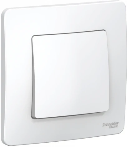 Выключатель встраиваемый одноклавишный (белый) Systeme Electric Blanca BLNVS010101