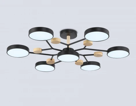 Потолочная люстра светодиодная на штанге с регулировкой цветовой температуры Ambrella COMFORT FL4866 (220V)