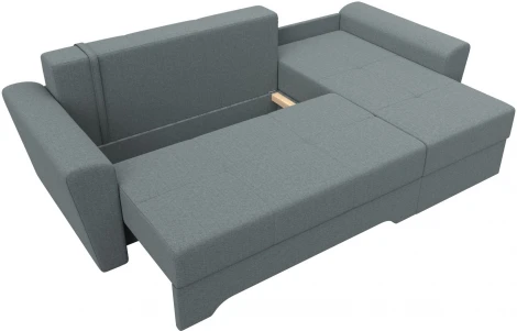 Диван угловой Амстердам правый угол (Серый/Рогожка) Лига Диванов арт.122765