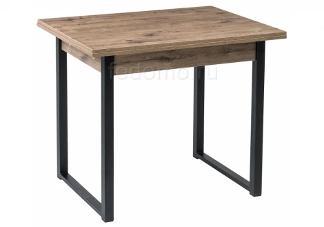 Стол Woodville Форли дуб велингтон / черный матовый 424178