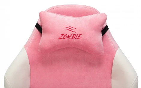 Кресло игровое Zombie EPIC PRO Fabric белый/розовый с подголов. крестовина пластик пластик белый
