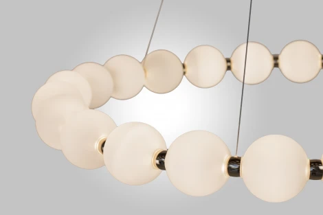 Подвесной светильник AM Group PEARL-D800 FGD (на проводе, шар, бусы)