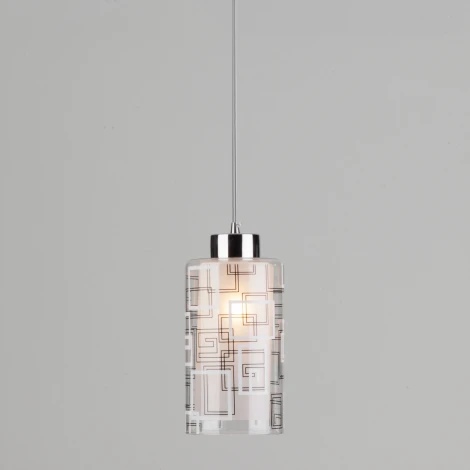 Подвесной светильник Eurosvet 50002 50002/1 хром (220V, на проводе, круглые)