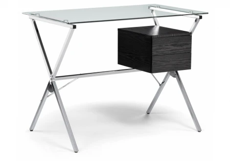 Компьютерный стол monki black / chrome