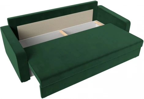 Диван прямой Лига-009 (Зеленый/Велюр) Лига Диванов арт.118043