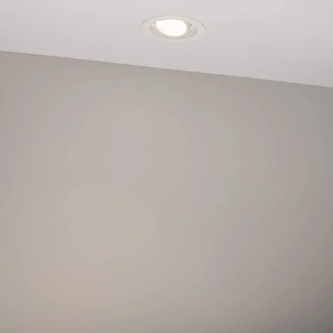 Встраиваемый светильник светодиодный MS-VORTEX-BUILT-R90-12W Day4000 (WH-WH, 20 deg, 230V) (Arlight, IP20 Металл) 057759