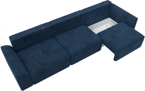 Диван прямой Лига-048 НПБ Лонг Лига Диванов (Велюр) арт.128247