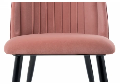 Обеденный стул на металлокаркасе Woodville Orly coral / red 11783