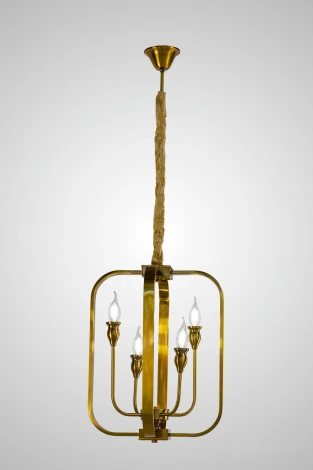 Подвесная люстра AM Group AM381 SP4 (220V, на цепи, подсвечник, свеча)