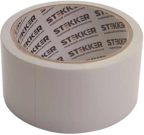 Скотч двусторонний на полипропиленовой основе 48мм длина 10м Stekker 39147