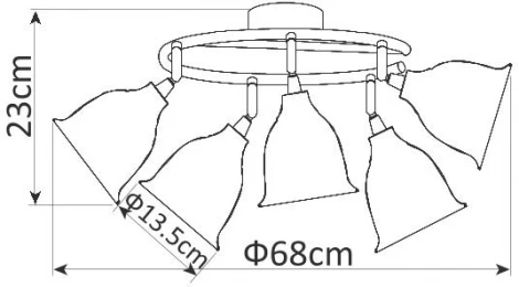 Спот Arte Lamp Campana A9557PL-5CC