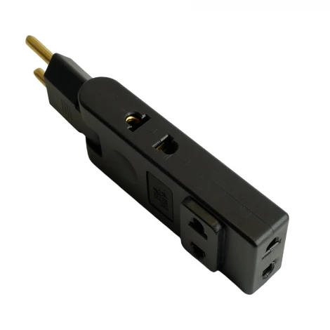 Разветвитель сетевой 4-х местный без заземления (черный) Stekker 50070