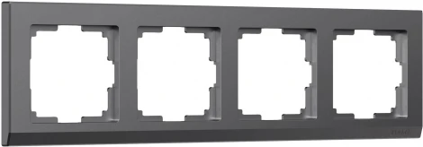 Рамка на 4 поста (графит матовый) Werkel W0041864 (a063118)