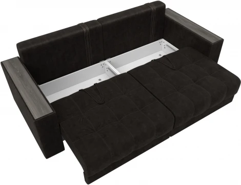 Диван прямой с декором Лига-049 НПБ Лига Диванов (Велюр) арт.128397