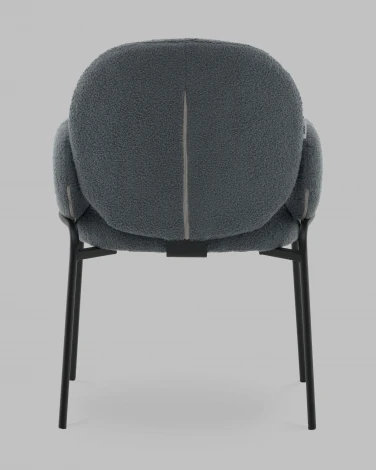 Стул с подлокотниками Моллек букле темно-серый Stool Group арт.УТ000041636