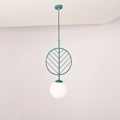 Подвесной светильник Leaf B Green By ImperiumLoft Leaf01 (LED, 220V, на проводе, шар)