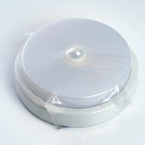 Потолочный светильник круглый светодиодные Feron AL3016 48564 пылевлагозащищённый с ИК-датчиком 12W 4000K IP65 белый (220V, круглые)