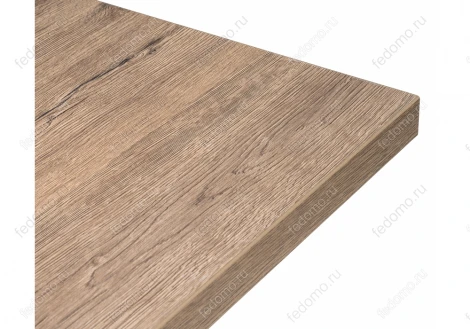 Обеденный стол из дерева Woodville Вик дуб велингтон / черный матовый 424175