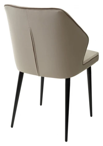 Стул SEATTLE-V ЛАТТЕ #25, велюр / черный каркас