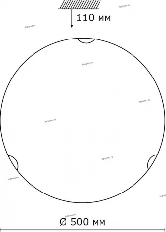 Настенно-потолочный светильник Sonex Vuale 308