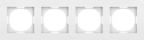 Рамка 4-я, матовый белый Donel A07 DE21433