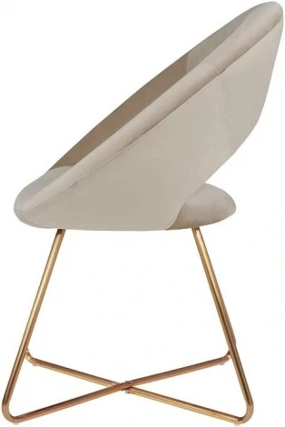 Стул Refuge Hesby (Золотой/Металл,Велюр) арт.HSBI_DC2124_beige
